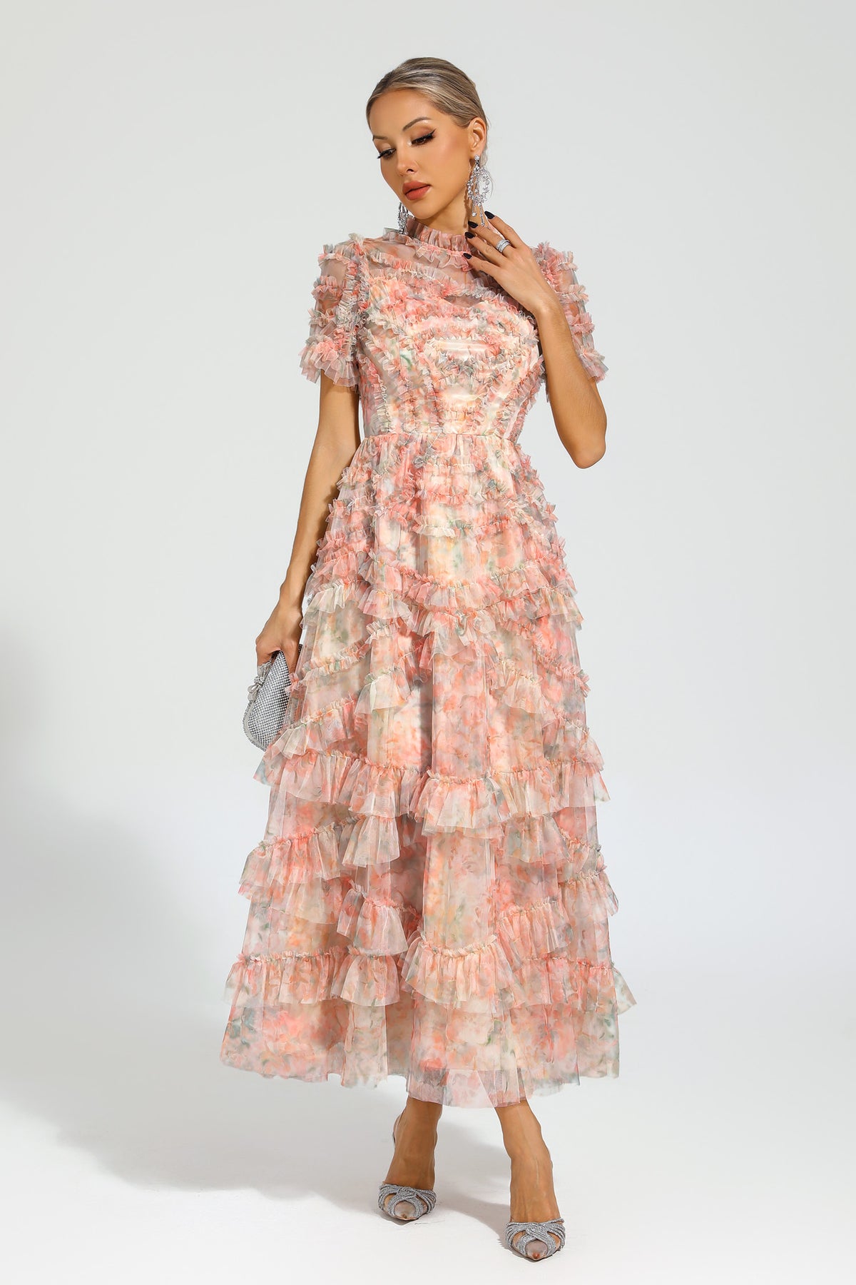 Saroyan Pink Midi Dress