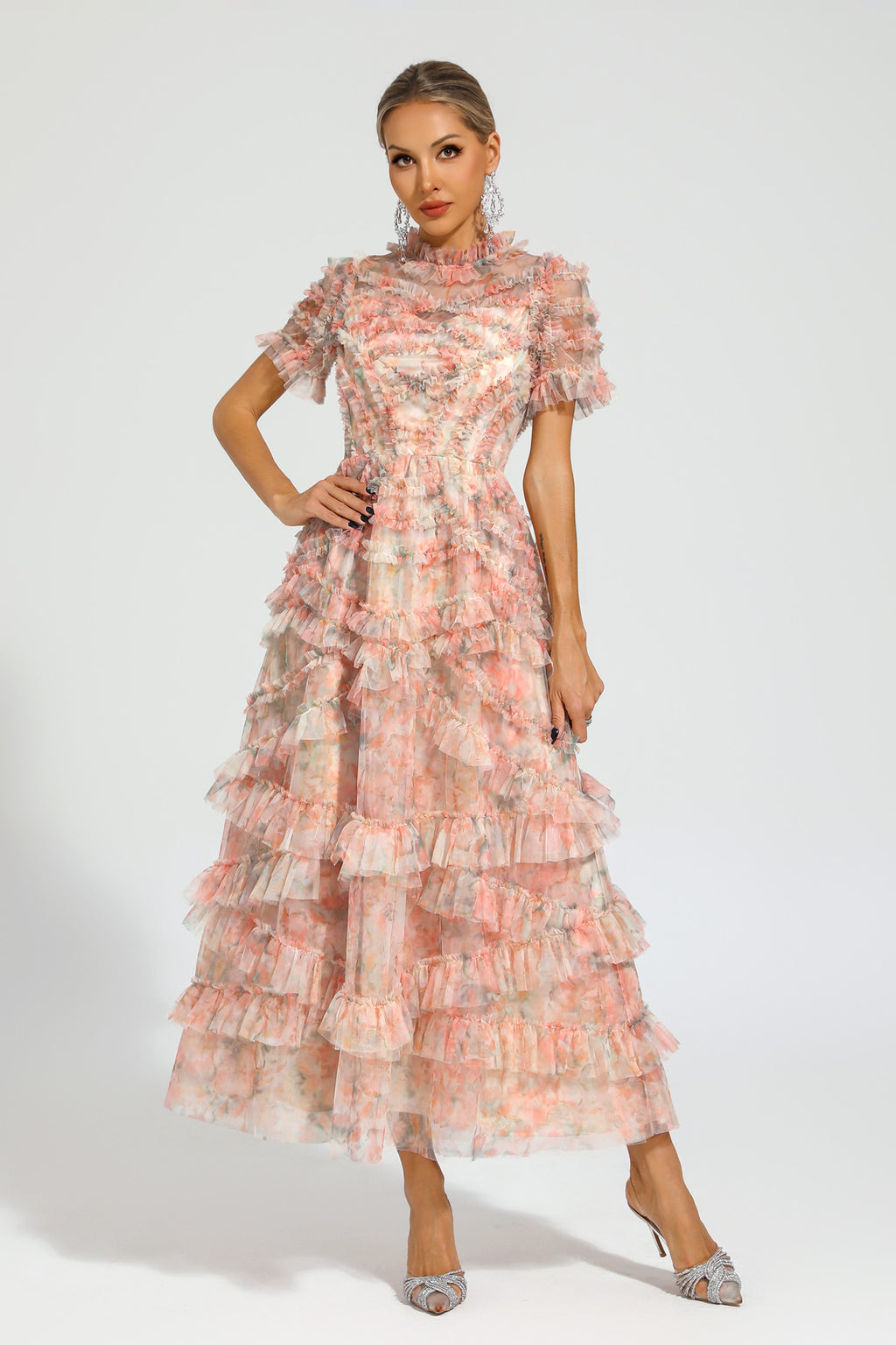 Saroyan Pink Midi Dress