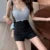 Xs-4xl Black Shorts High Waist White a Line Wide Leg Suit Short Club Slim Hot Short Pants New