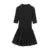 Pleated Mini Dress Brown O-neck Sleeveless a Line High Waist Party Dresses New Zipper Robes