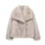 Winter Gradient Faux Fur Coat Big Fur Collar Pockets Loose Jacket Female Lady High Street Overcoats