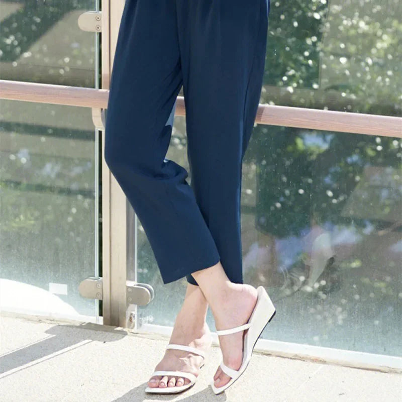 Wedge Heeled Sandals Slingback Slide Slippers Summer Square Toe High Heels Party Dress Shoes Sandalias