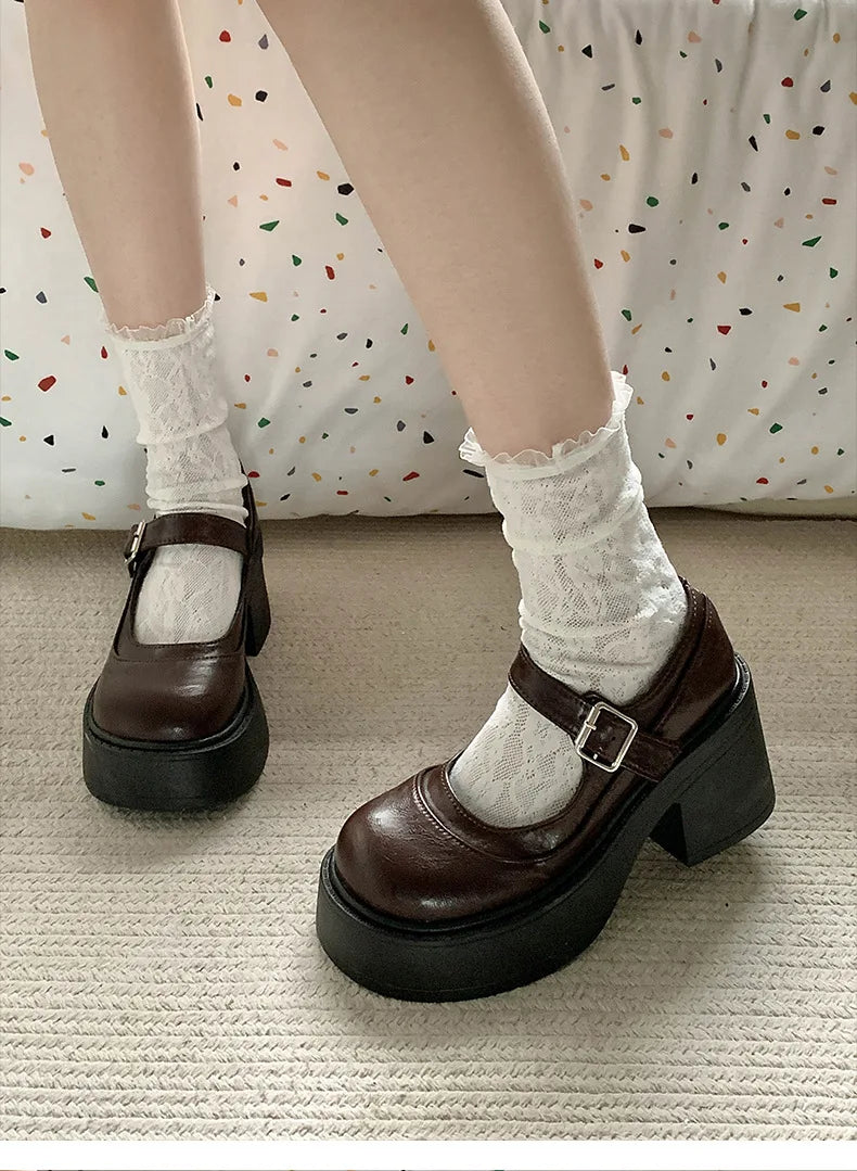 Shoes Woman Comfortable and Allmatch Shallow Mouth Female Sneakers Round Toe Clogs Platform Flats on Heels New R