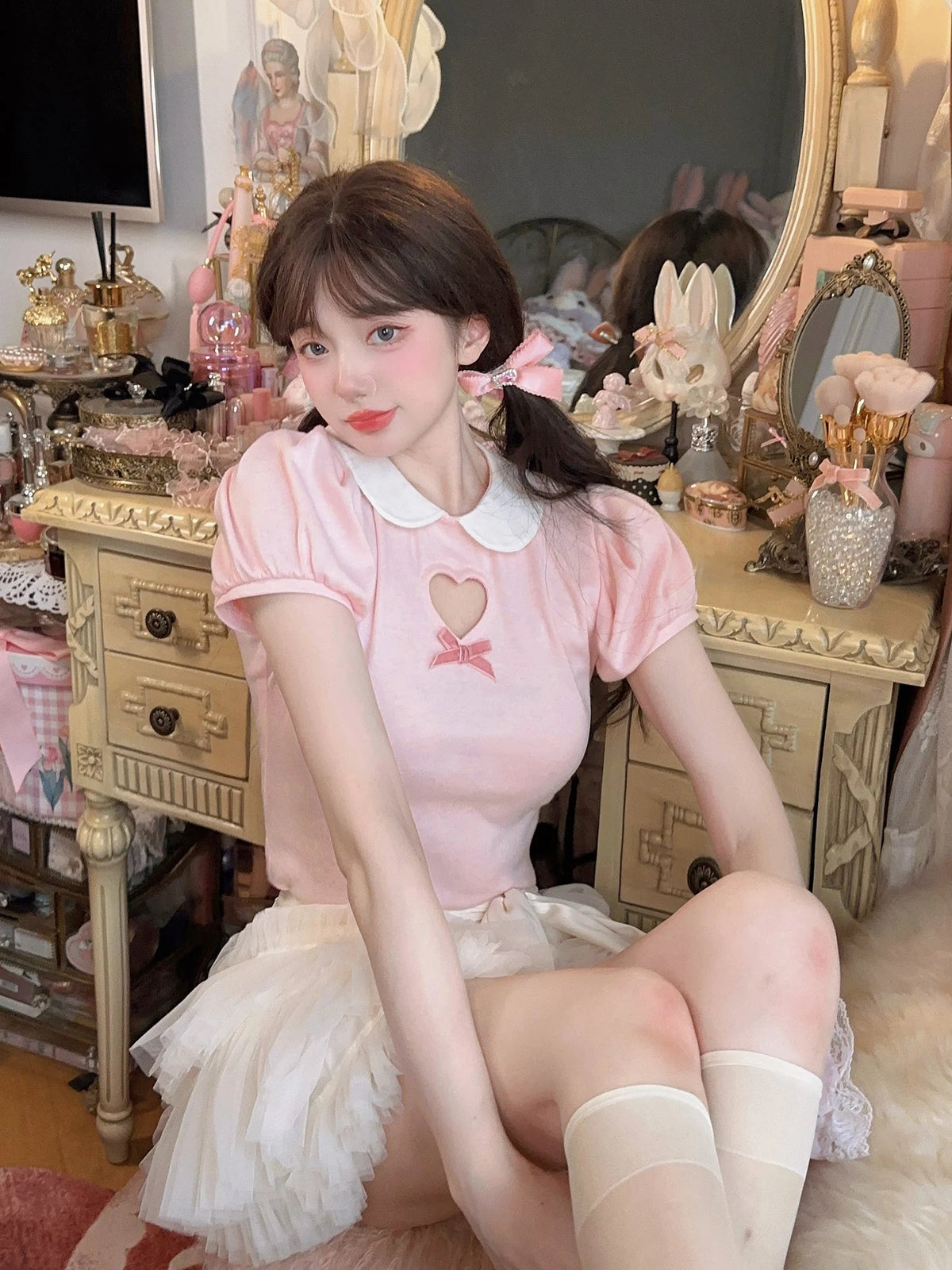 Summer New Years Top Basic T Shirt Doll Neck Cotton Shortsleeve Tshirt