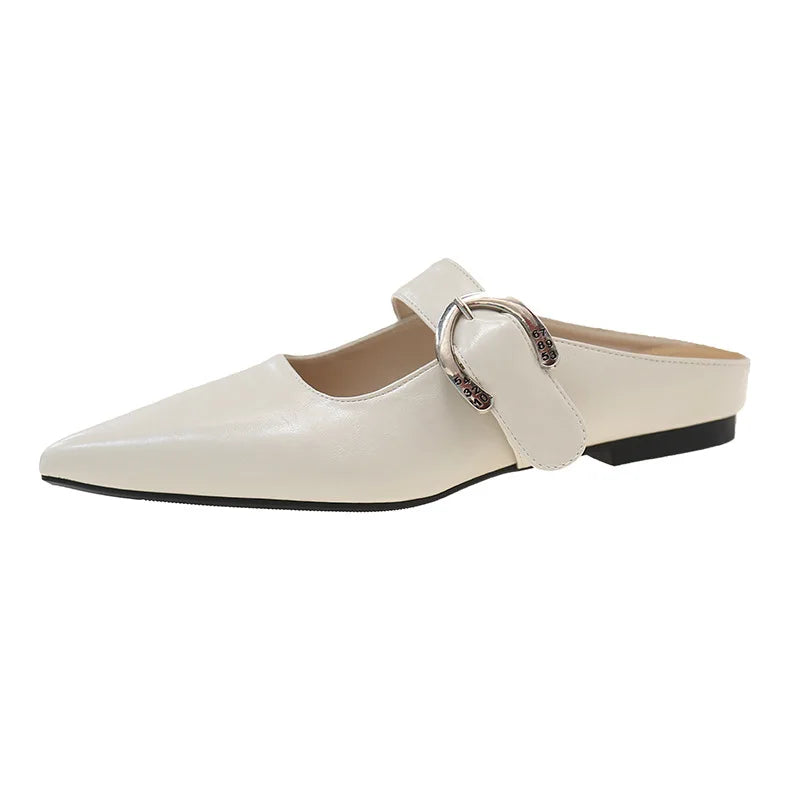 New French Style Low Heel Square Mary Jane Shoes Shoes Slippers Retro Fashionable Small Leather Shoes