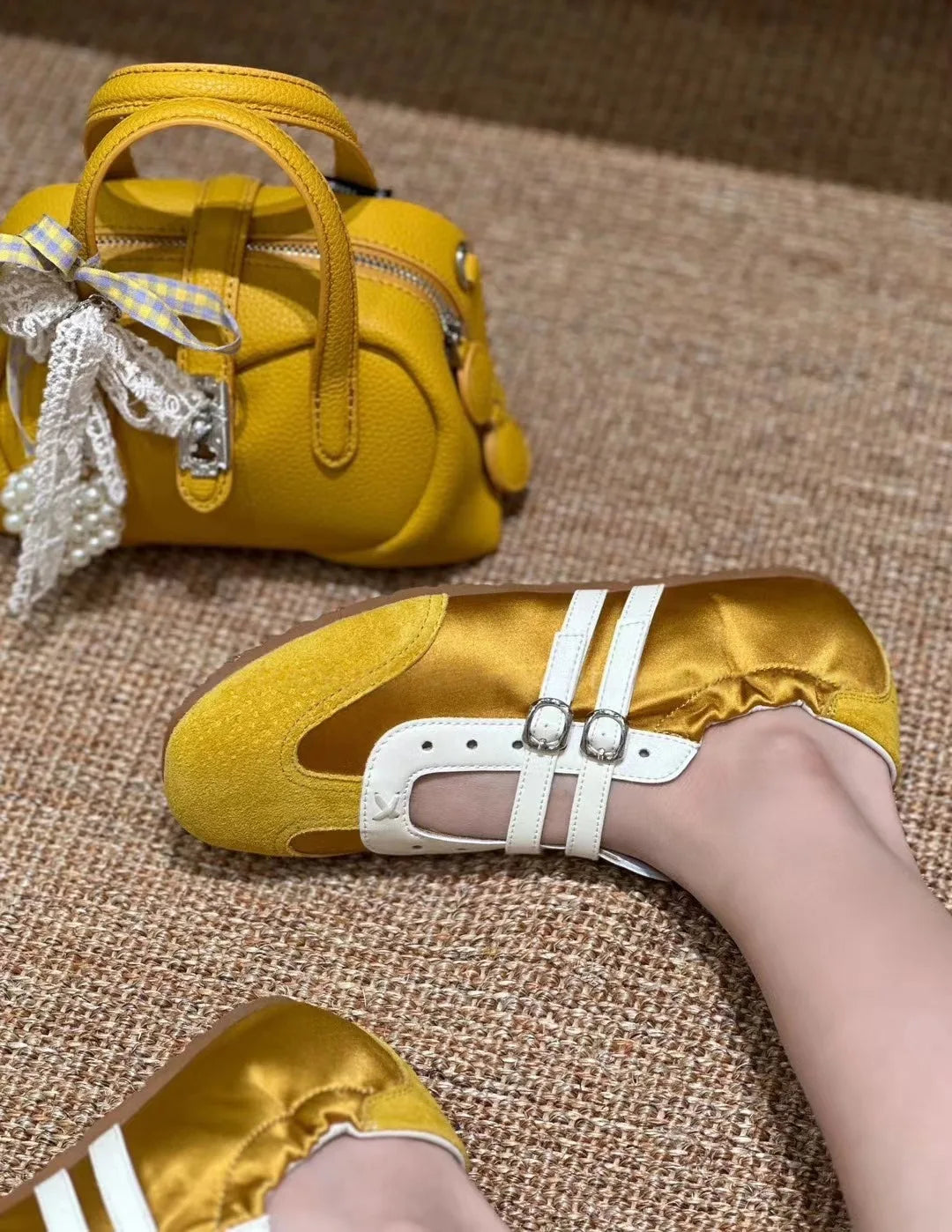 Flats Sports Shoes Sneakers Shallow Loafers Shoes Summer Walking Ballet Trend Sneakers