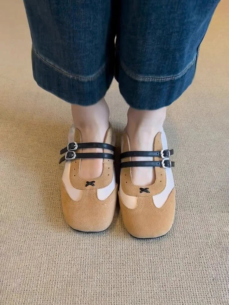 Flats Sports Shoes Sneakers Shallow Loafers Shoes Summer Walking Ballet Trend Sneakers