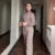 Knitted Pants Sets Stand Collar Zipper Cardigan Loose High Waist Pants Suits Autumn Winter New in Matching Outfits