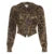 Autumn New Zip Up Hooded ��s Sweats Long Sleeve Binding Waist Leopard Hoodies Gyaru Baddie Y2k