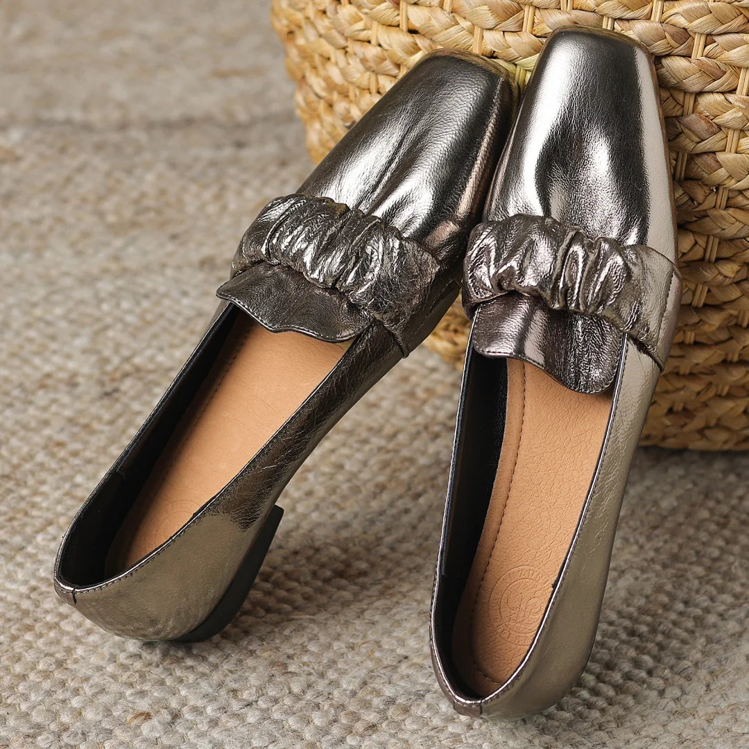 Sheepskin Slipon Flats Soft Comfortable Daily Slim Ballet Flats Shoes for Woman Autumn