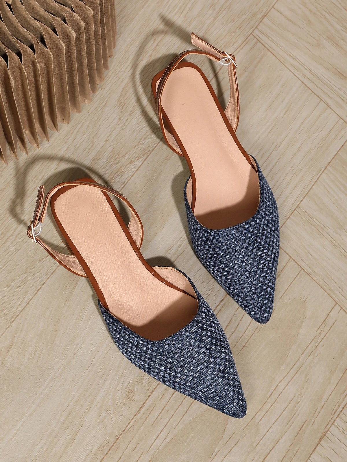 Classic Pointed Toe Block Heel Pumps Shoes, 1.06inch Heels for , Walking Shopping Summer Dress Shoes