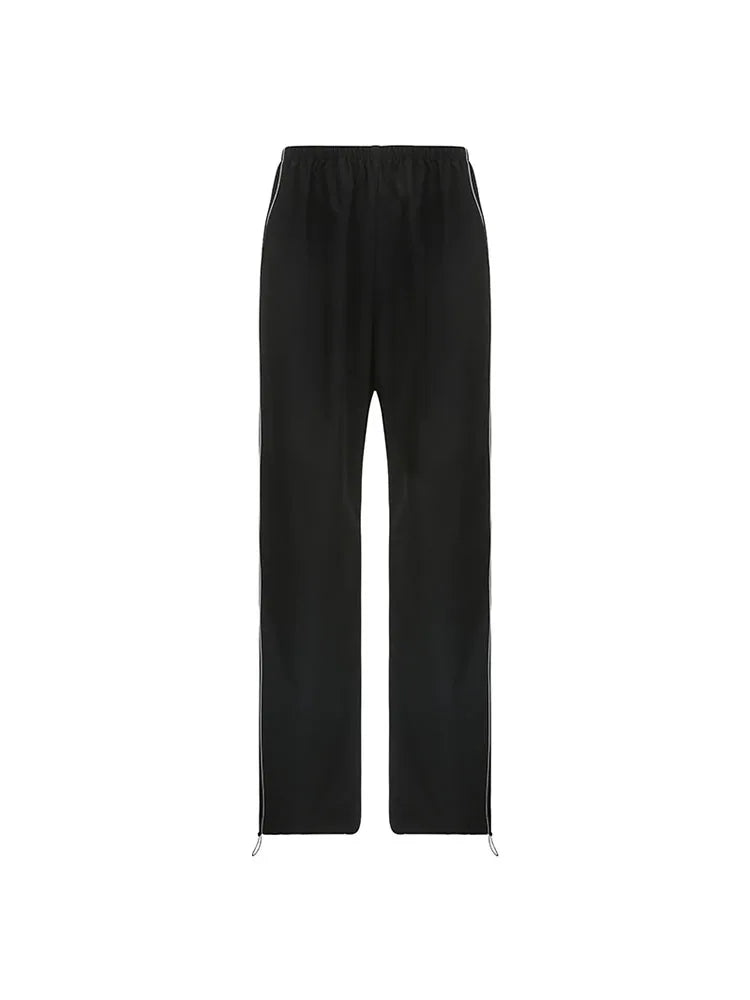Woman Old Money Pants Aesthetics Trousers 90s Sweatpants Cargo Hiphop Pants Hiking Pant Tunic Drawstring