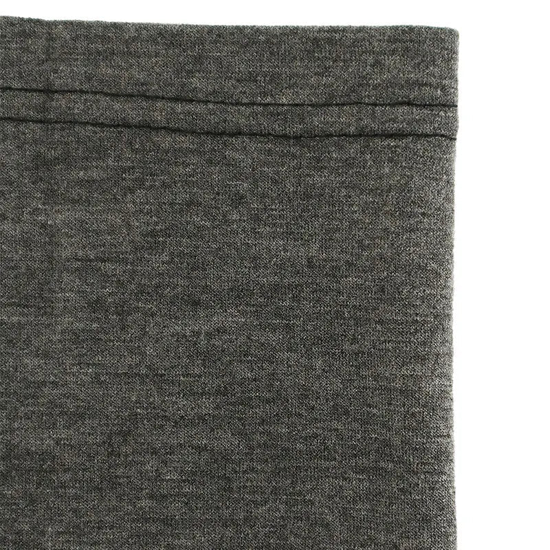 Trousers Autumn New Basic Straight Slim Pants Lady Simple Versatile Knitted Trousers