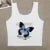 Full-shoulder Cotton Short-sleeved T-shirt Summer New Spice High Waist Slim Short Crop Clothes Sweet and Spicy