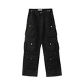 Multiple Pockets Cargo Pants for Loose High Waist Sweatpants Baggy Pant Woman Trousers