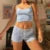 Kawaii 2 Piece Set Fairycore Cottage Bow Camis Crop Tops + Mini Shorts 00s Pajamas Loungewear Y2k Outfits