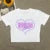Short-sleeved T-shirt ’s Summer New Sweet Spice Print Design Sense Short Slim-fit Top