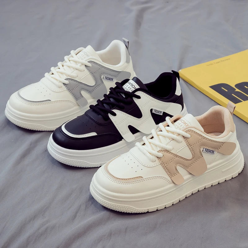 Trainers Womanshoes Sneakers Platform Shoes Running Roses Thick Sole Autumn Leisure Sneakers