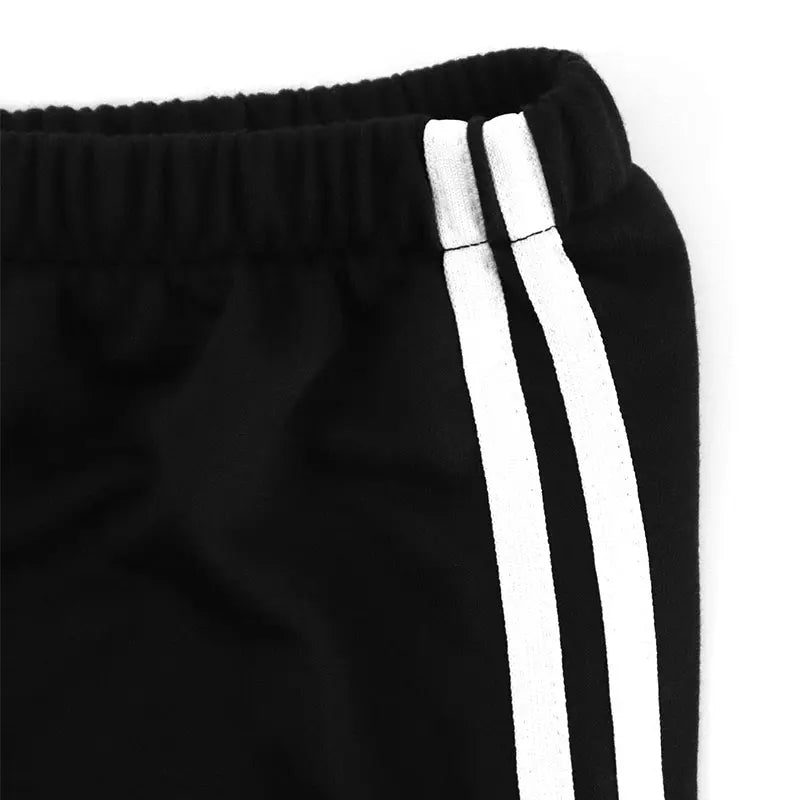 New Striped Pants Summer Basic Straight Slim Trousers Female Simple Versatile Pants