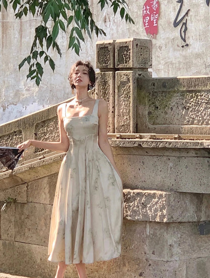 Satin Midi Dresses for Summer New Korean Vestido Wedding Evening Party Prom Clothes Female Robe