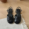 Retro Style Summer Hollow Out Flats Sandals Party Dress Gladiator Shoes Zapatos De Mujer