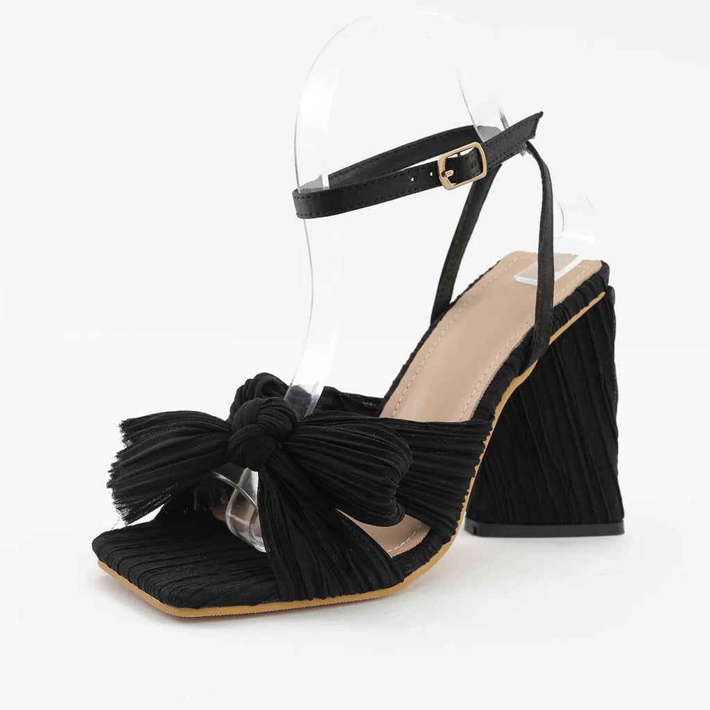 Comfort Shoes for Open Toe Large Size Sandals High Heels Suit Female Beige Buckle Strap Peep Big New Highheeled Blac