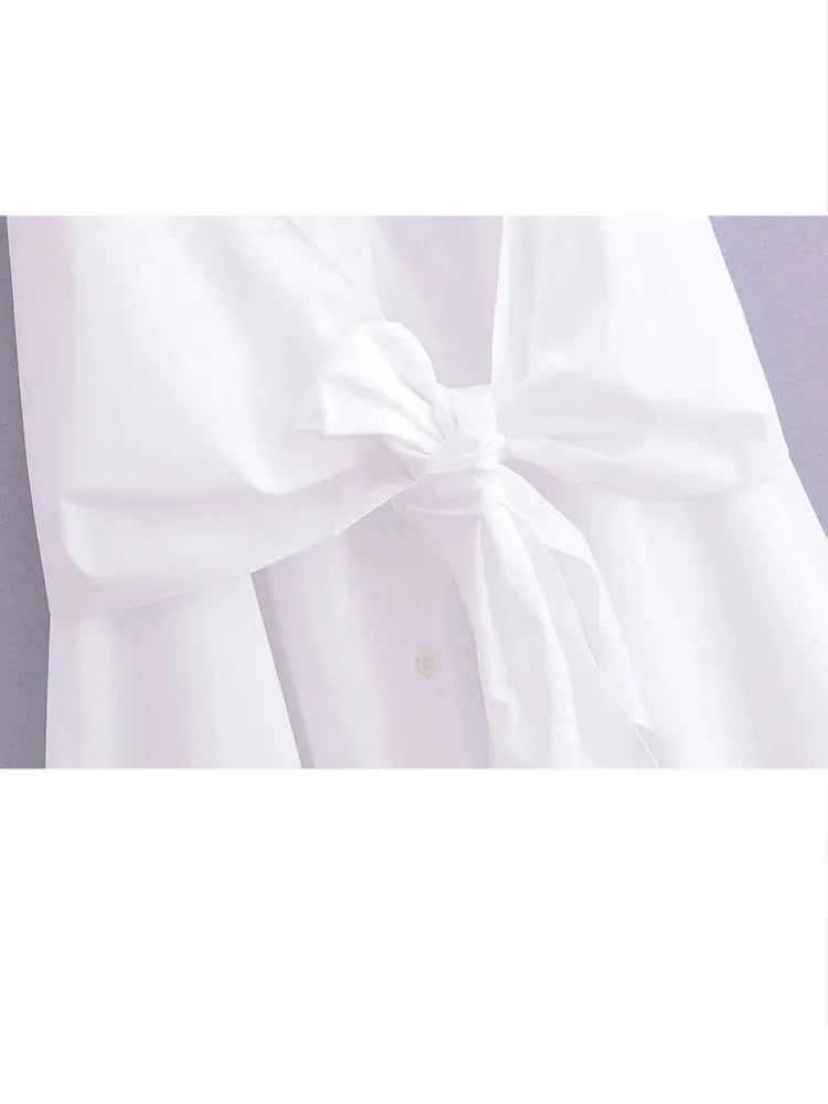 Woman Sleeveless Lace Up Dress Ruched Slim Lapel Shirt Midi Dresses Female Singlebreasted Long Dress