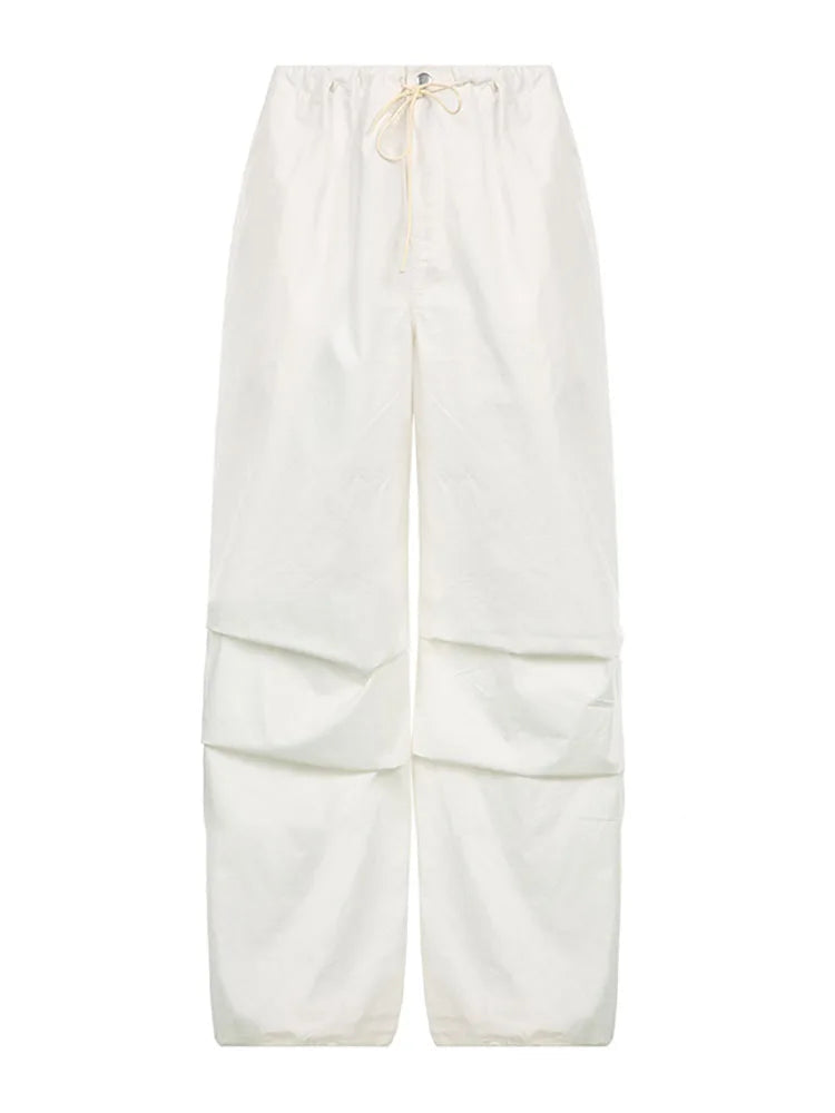 Woman New Trend Trousers New Trend Sweatpants Aesthetics Cargo Japanese Pants Grunge Tunic Drawstring Color