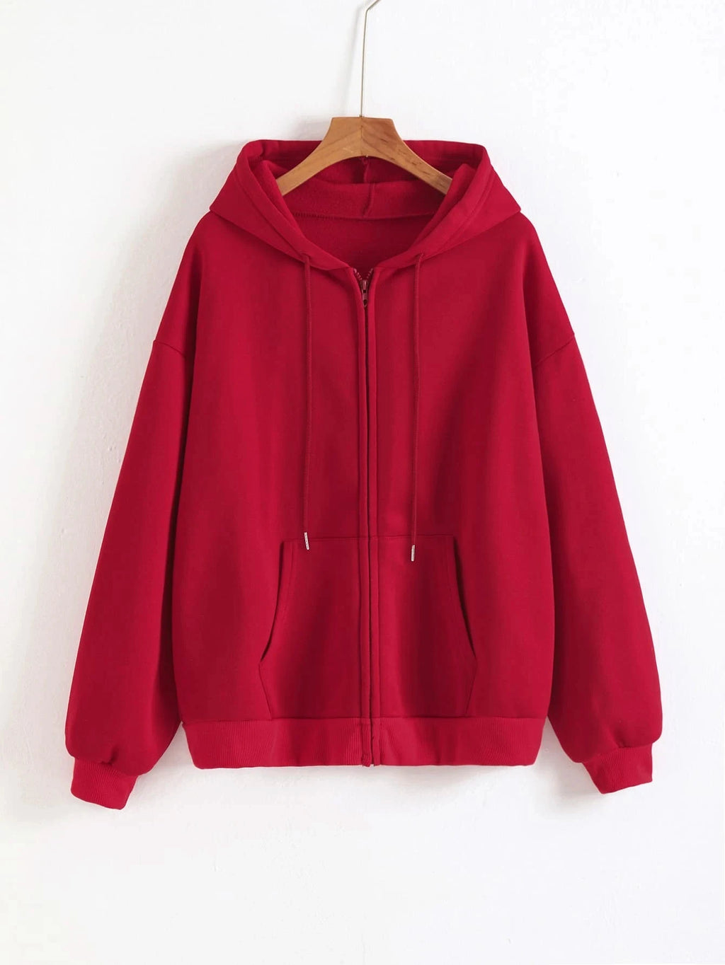 Fleece Zip Up Hoodies Running Sports Sweatshirts Female Classic Zipper Jackets Y2k Hip Hop
