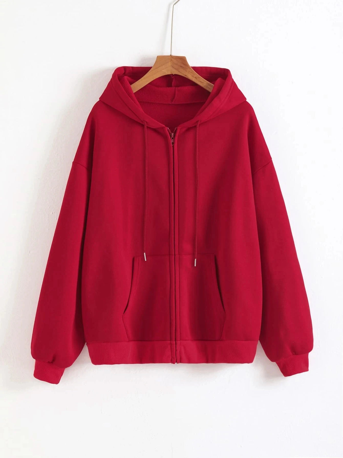 Fleece Zip Up Hoodies Running Sports Sweatshirts Female Classic Zipper Jackets Y2k Hip Hop