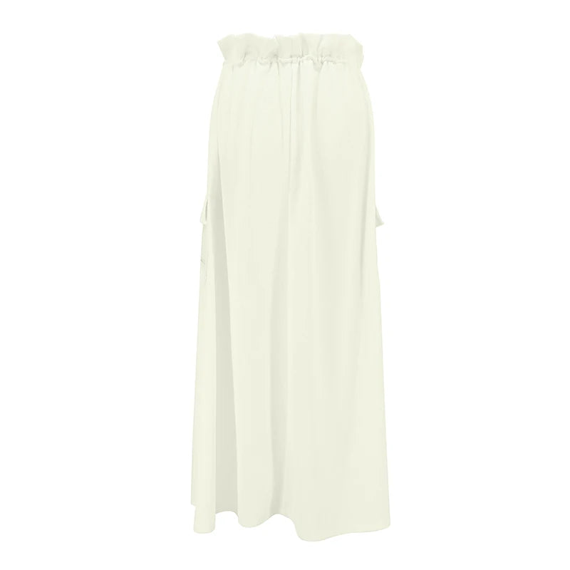 Skirt Sweet Autumn New Pockets Slim Long Skirt Club Party Female Versatile Skirt