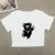 Short-sleeved T-shirt Pure Cotton Summer New Spice High Waist Slim Short Crop Clothing Tide Sweet and Spicy