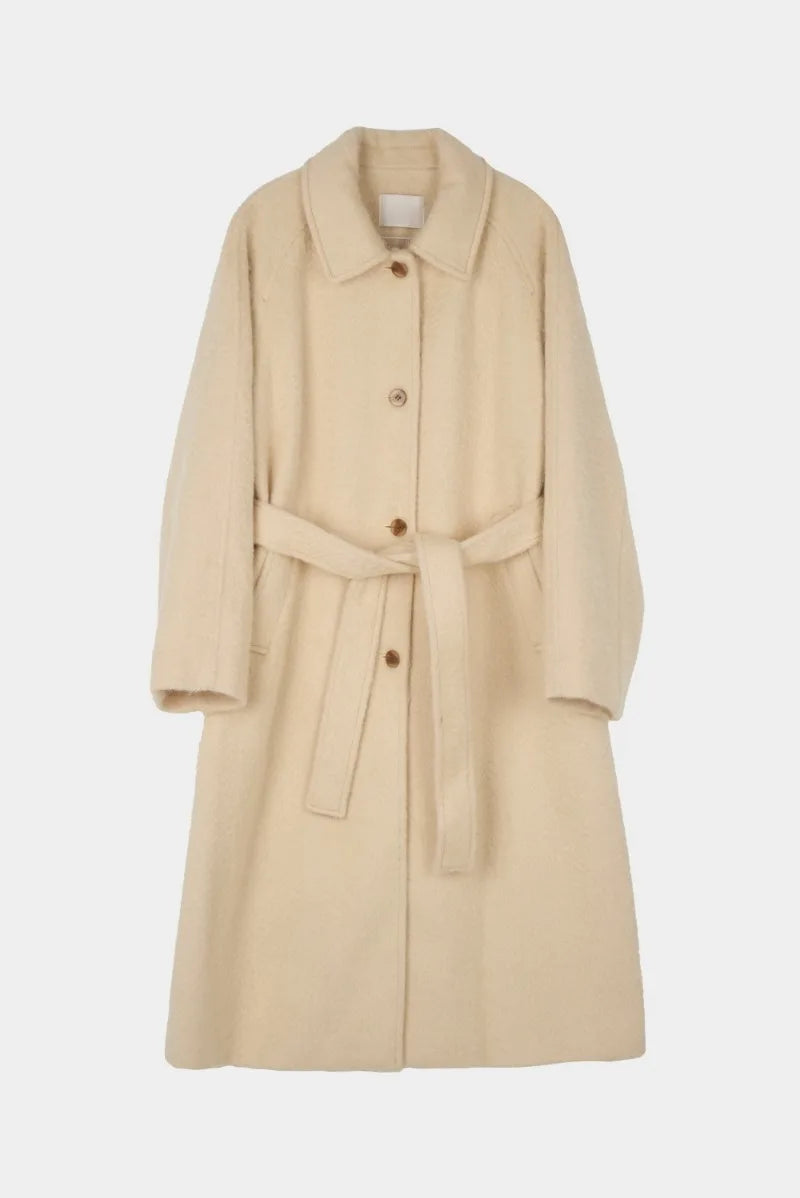 Sweet Hot Girl Retro Turndown Collar Woolen Coat Autumn/winter Longsleeved Loose Singlebreasted Coat Female Clothes