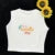 Europe and the United States Street New Print Season Art Text Short Sleeve Y2k ’s T-shirt Vest Halter