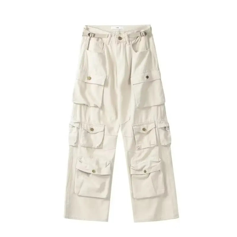 Multiple Pockets Cargo Pants for Loose High Waist Sweatpants Baggy Pant Woman Trousers