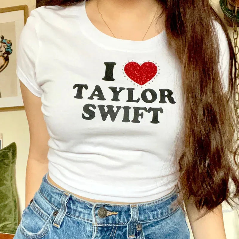 New Printed T-shirt, Fashionable Short Sleeved Top, Y2k Summer Electronic Girl T-shirt, ’s Clothing