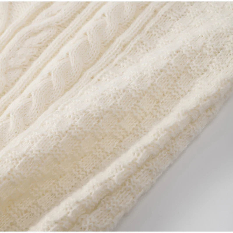 Thick Twisted Sweater Autumn Long Sleeve O-neck Female Knitted Pullover Loose Lady Kintwear Tops