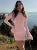 O Neck Long Flare Sleeve Bodycon Mini Dress Ruched Evening Sweet Party Dresswholesale Korean Clothes