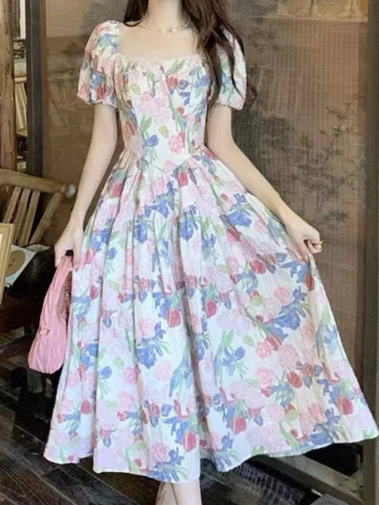 Summer New Midi Dress Aline Party Birthday Vestidos Female Clothes New Robe