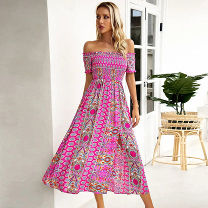 Dress New Product One Shoulder Split Large Hem Skirt With Ruffle Edge Vestido Maxi Dress Bodycon Y2k