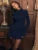 Slim Mini Dress for Two Pocket Spring Autumn New Long Sleeve A-line Club Party Dress Female