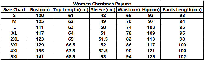 Merry Christmas Pajamas Set Matching Set Full Sleeve Tops+pants 2 Pieces