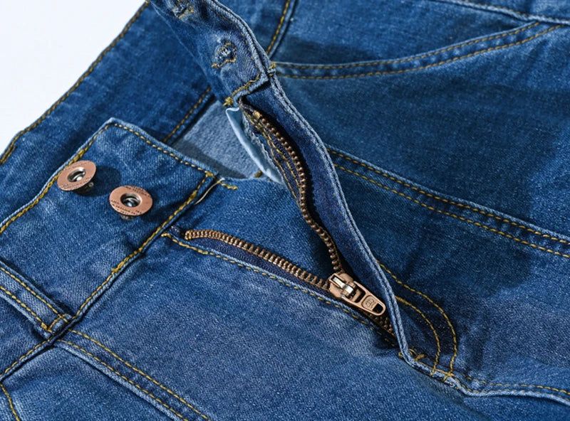 New Summer High Waist Wide Leg Denim Shorts Straight Short Jeans Variety Pants Korean