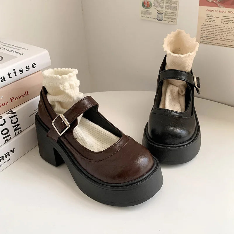 Shoes Woman Comfortable and Allmatch Shallow Mouth Female Sneakers Round Toe Clogs Platform Flats on Heels New R