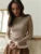 Autumn Knit Sweater Pullover for Ribbed Patchwork Long Sleeve Slim Lnner Inner Top Female Knitwear Top