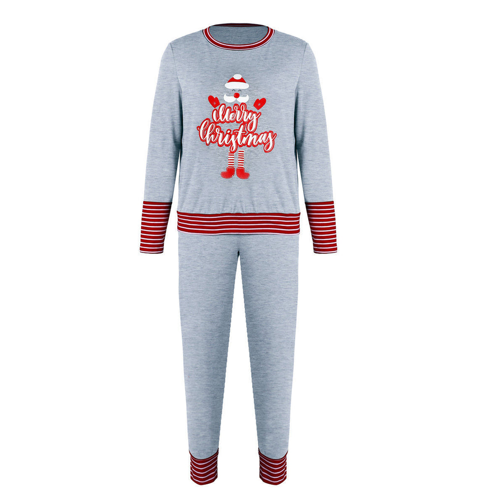 Merry Christmas Pajamas Set Matching Set Full Sleeve Tops+pants 2 Pieces