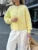 Loose Sweater Cardigan Coat for Long Sleeve Cropped Autumn Clothes Top Knitwear ’s Outwear