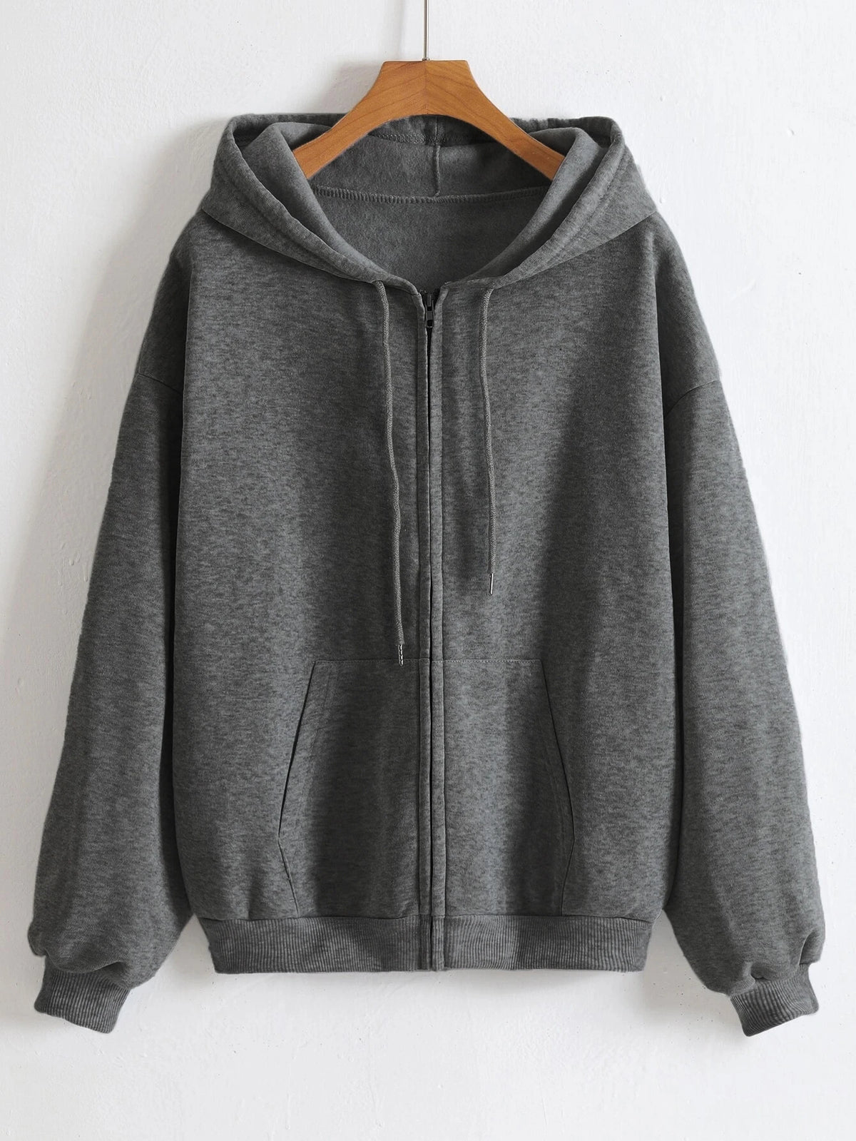 Fleece Zip Up Hoodies Running Sports Sweatshirts Female Classic Zipper Jackets Y2k Hip Hop