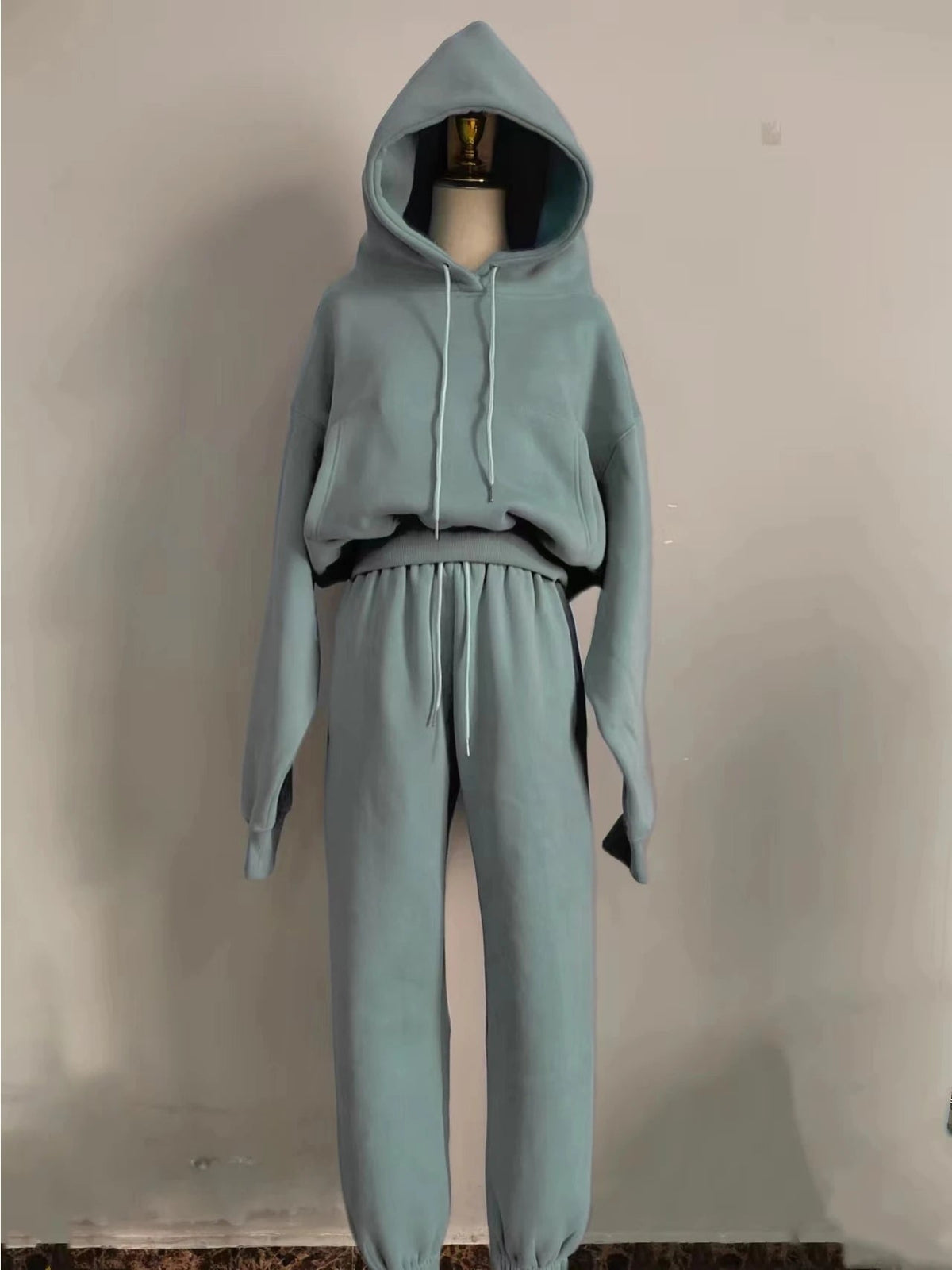New Hoodies Suit Winter Spring Tracksuit Two Pieces Set Sports Pullover Sweatpants Sweatshirt Mujer