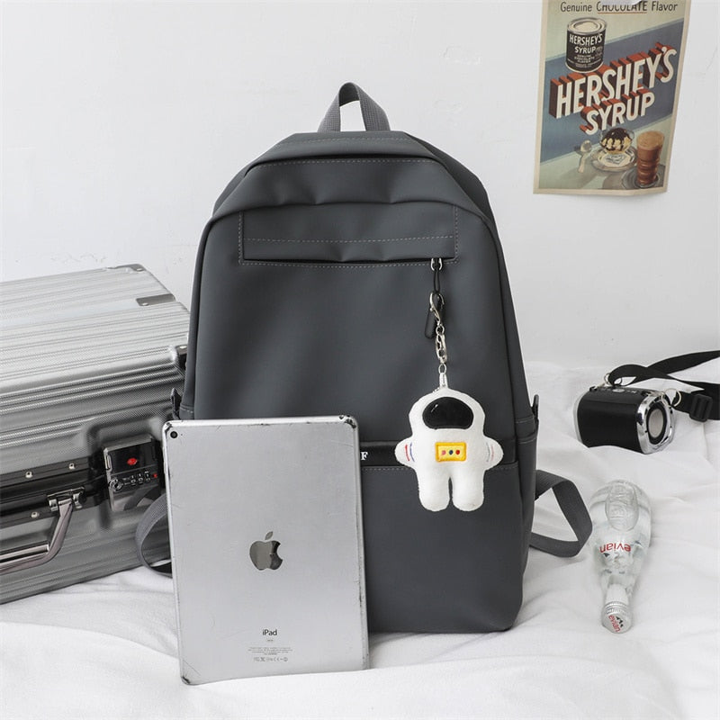 3 Pcs Set Harajuku Laptop Backpack Coating School Bags for Teenage Girl Kawaii College Student Kids Book Bag Rucksack